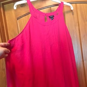 2x hot pink open shoulder Torrid Top